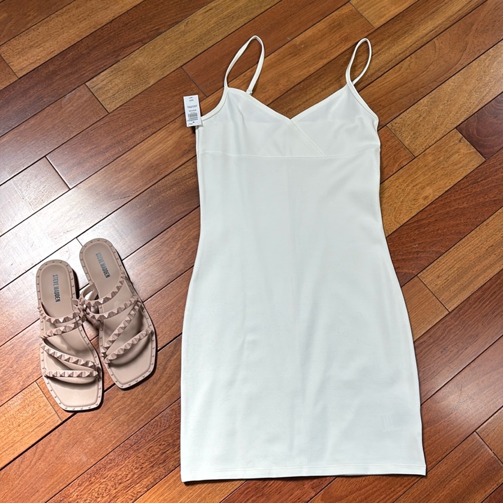 Aritzia Sunday Best Light Birch Spaghetti Strap Dress NWT